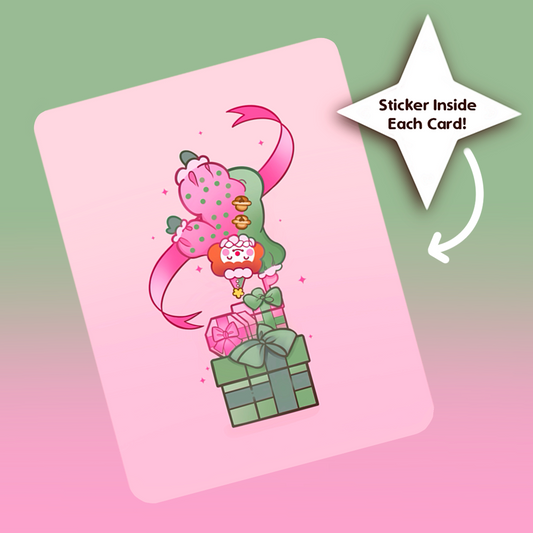 Jolly The Clown - Greeting Card - Seasons Greeting - Cute Greeting Card