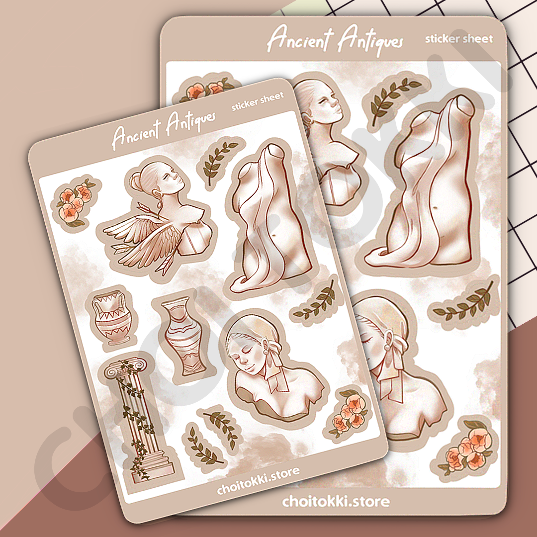 Ancient Antiques Sticker Sheet