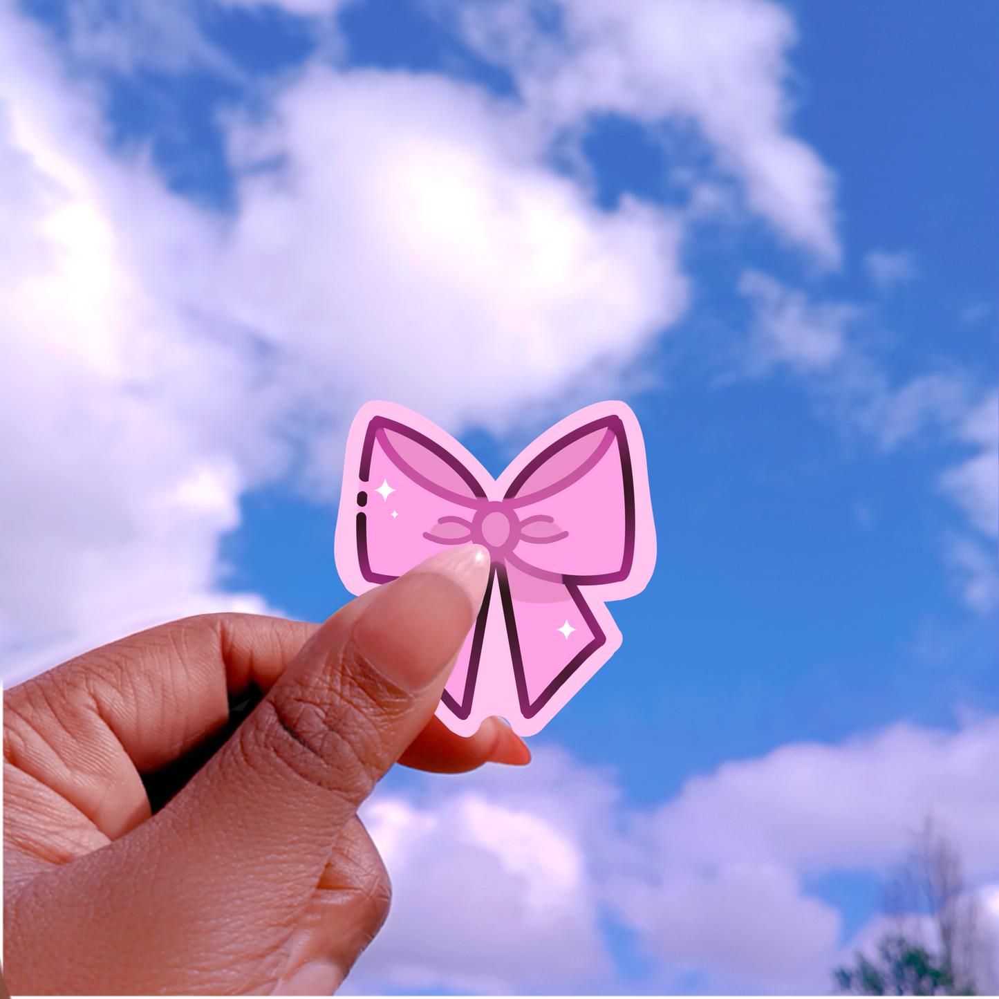 Small Kawaii Bow Sticker