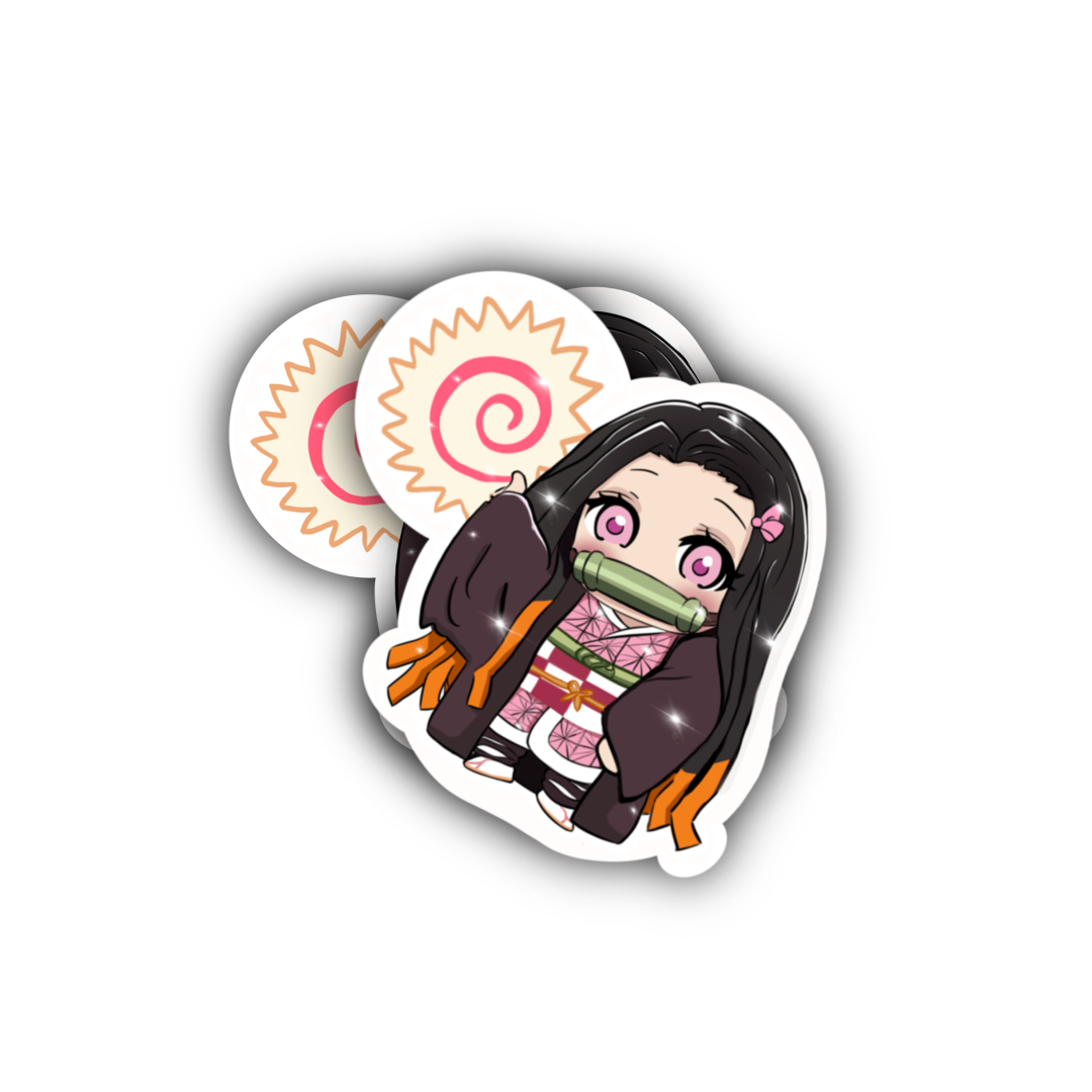 Nezuko Naruto Noodle - Demon Slayer Sticker