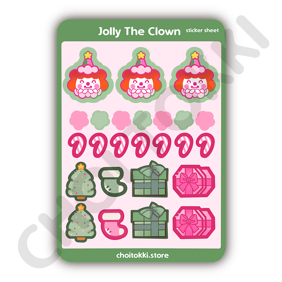 Jolly The Clown Sticker Sheet