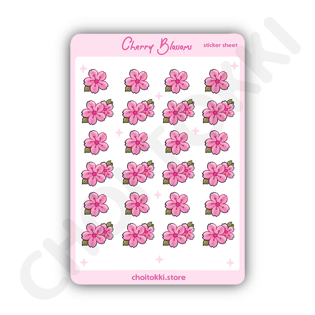 Cherry Blossoms Sticker Sheet