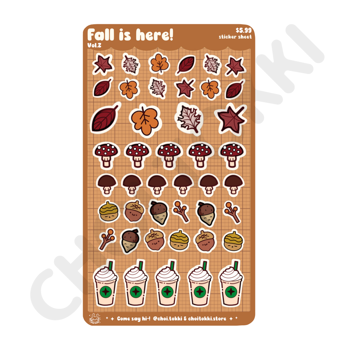 Fall Is Here Vol 2. Sticker Sheet