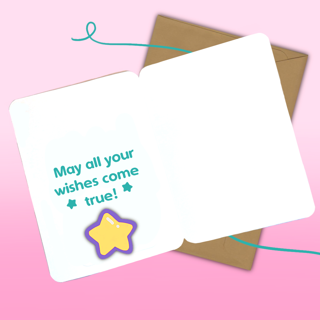Kirby Birthday- Greeting Card - Seasons Greeting - Cute Greeting Card