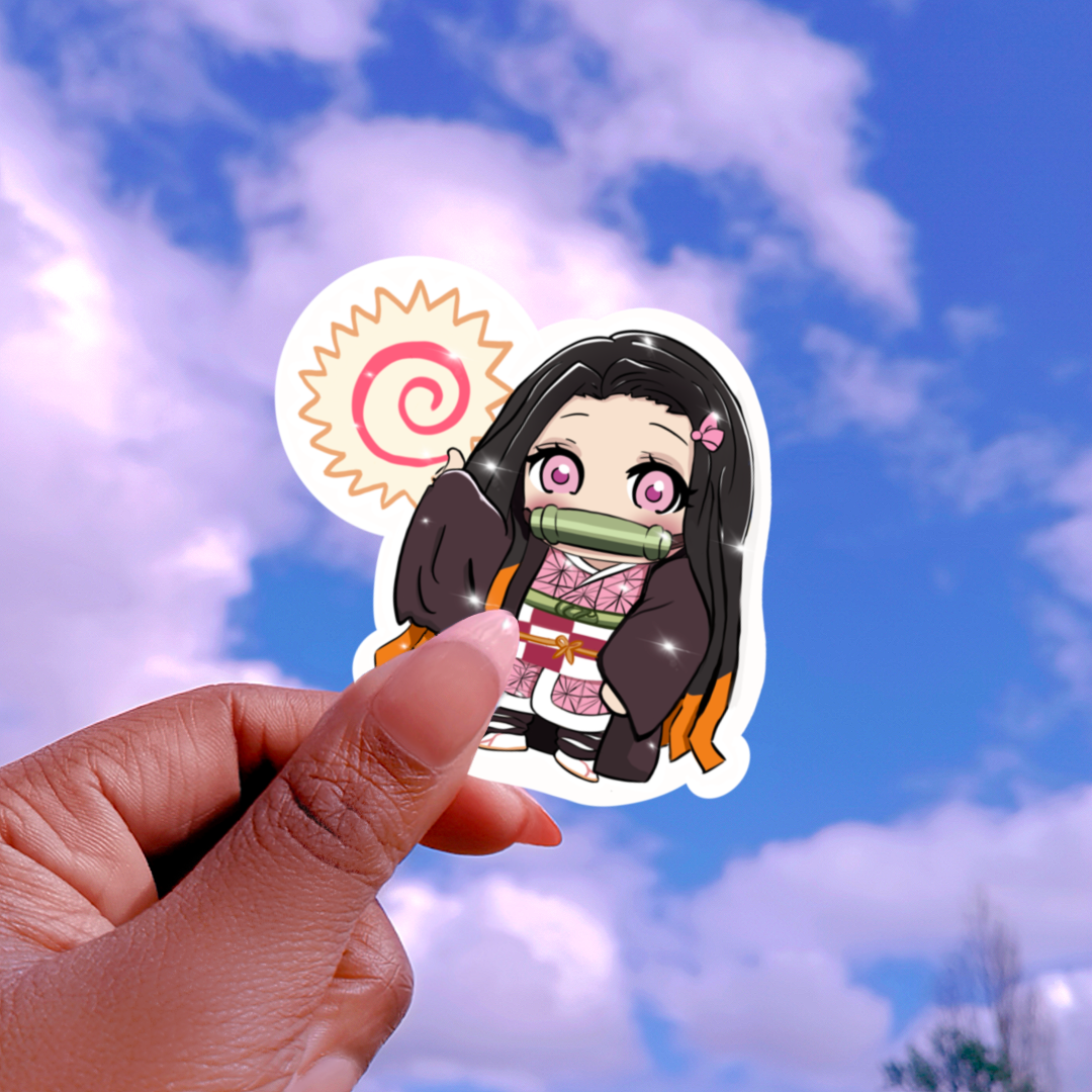 Nezuko Naruto Noodle - Demon Slayer Sticker