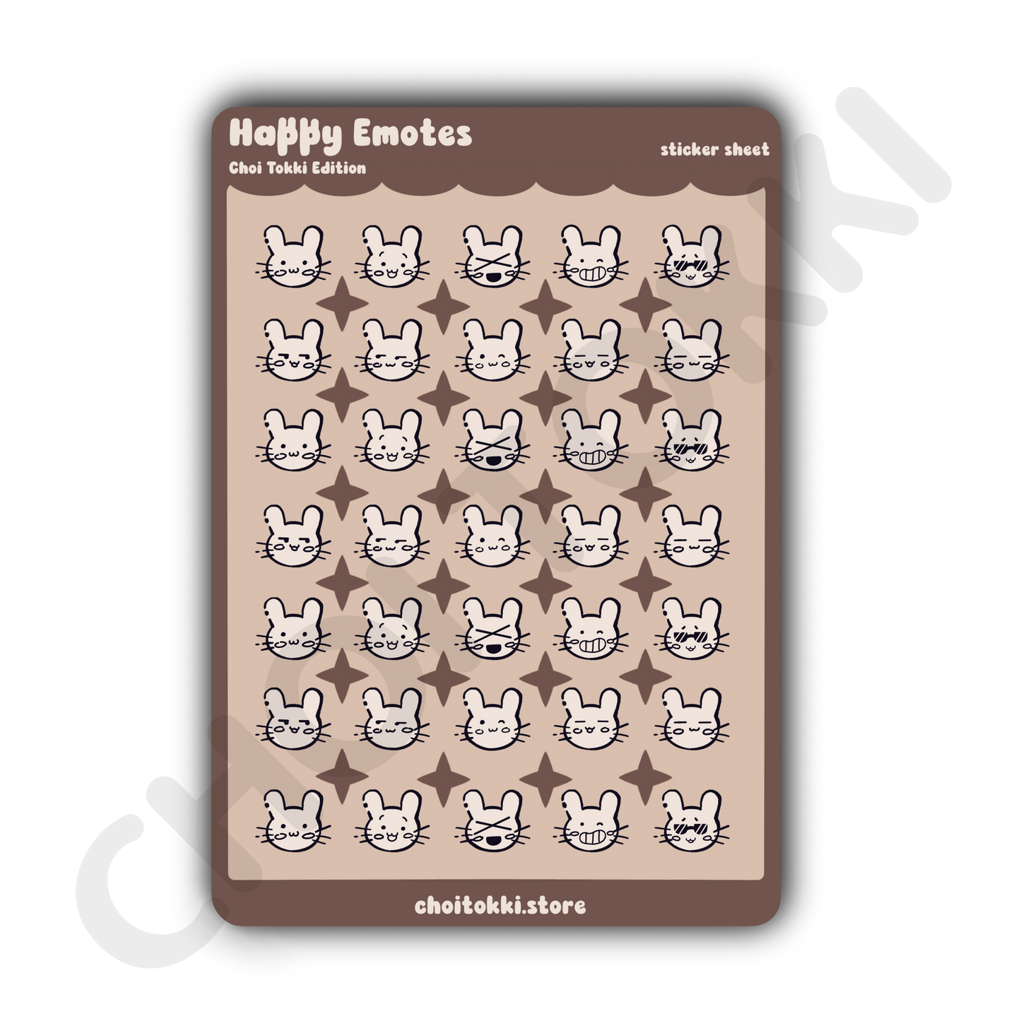 Happy Emoji Choi Tokki Edition Sticker Sheet