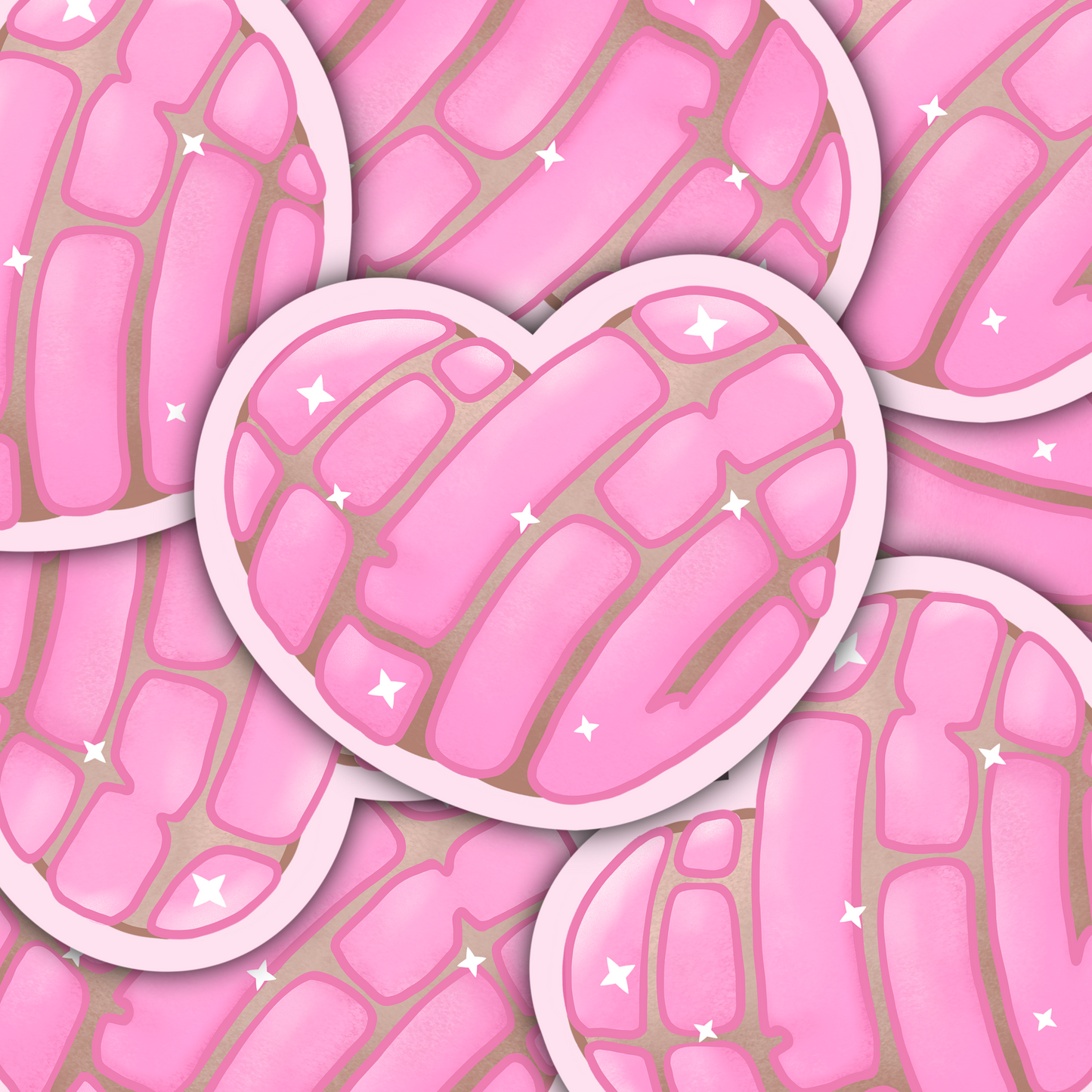 Concha Heart Sticker