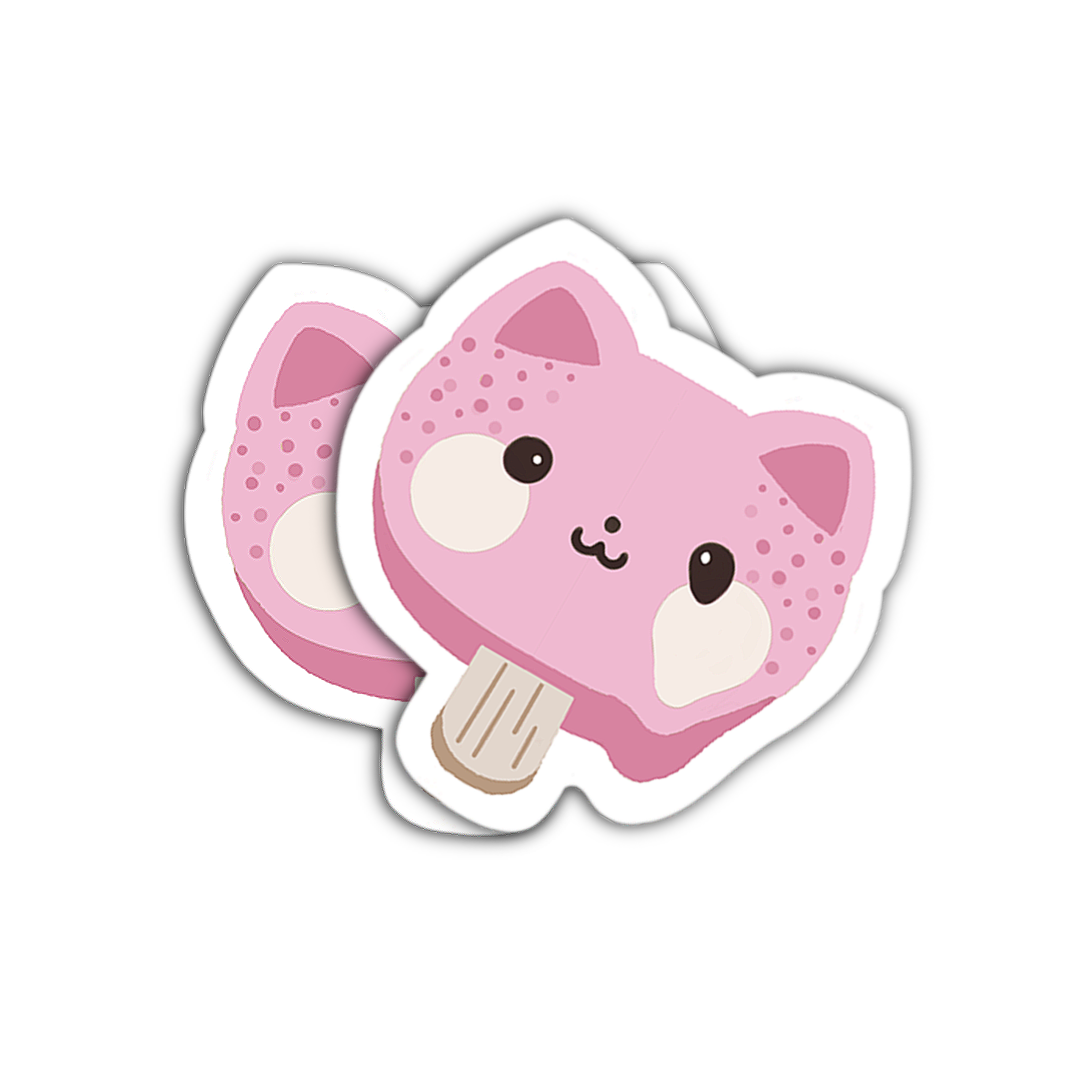 Ice Cream Kitty Sticker