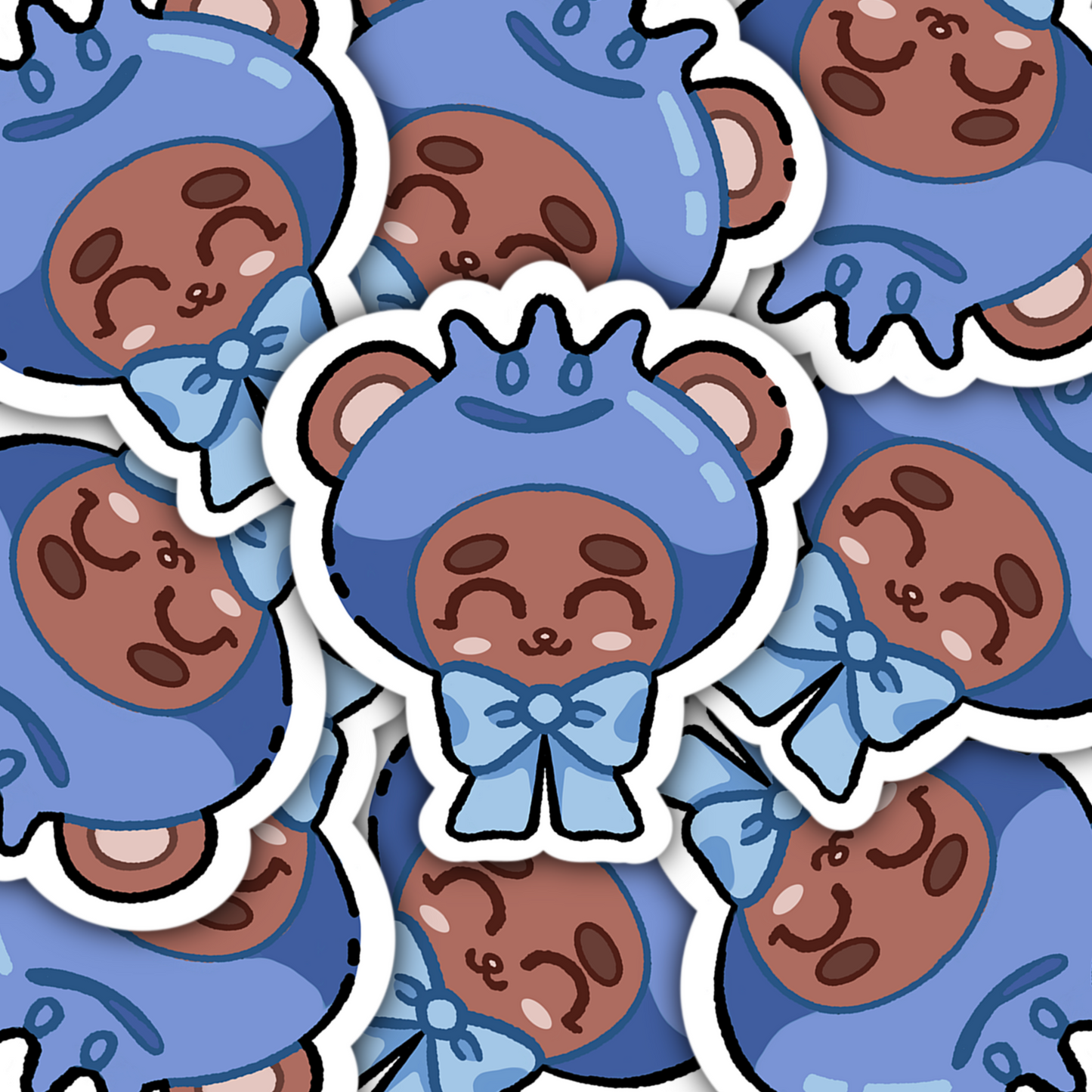 Blue Beary Sticker