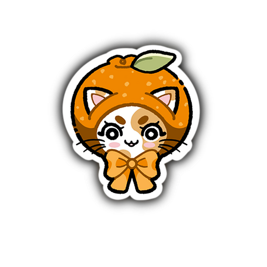 Orange Kitty Sticker