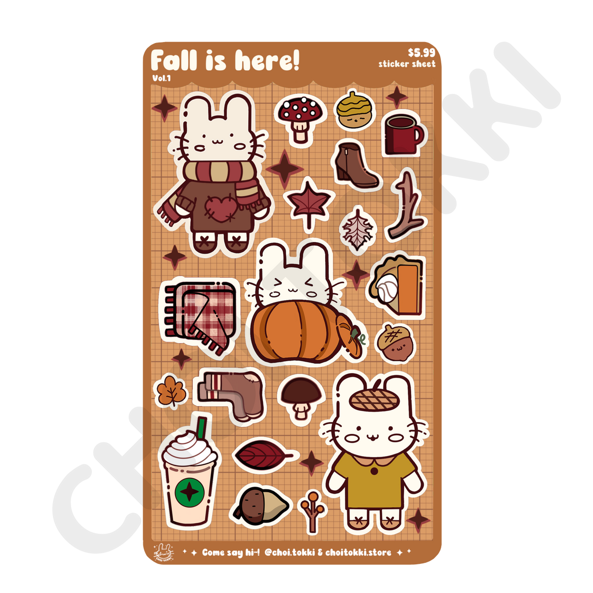 Fall Is Here Vol 1. Sticker Sheet