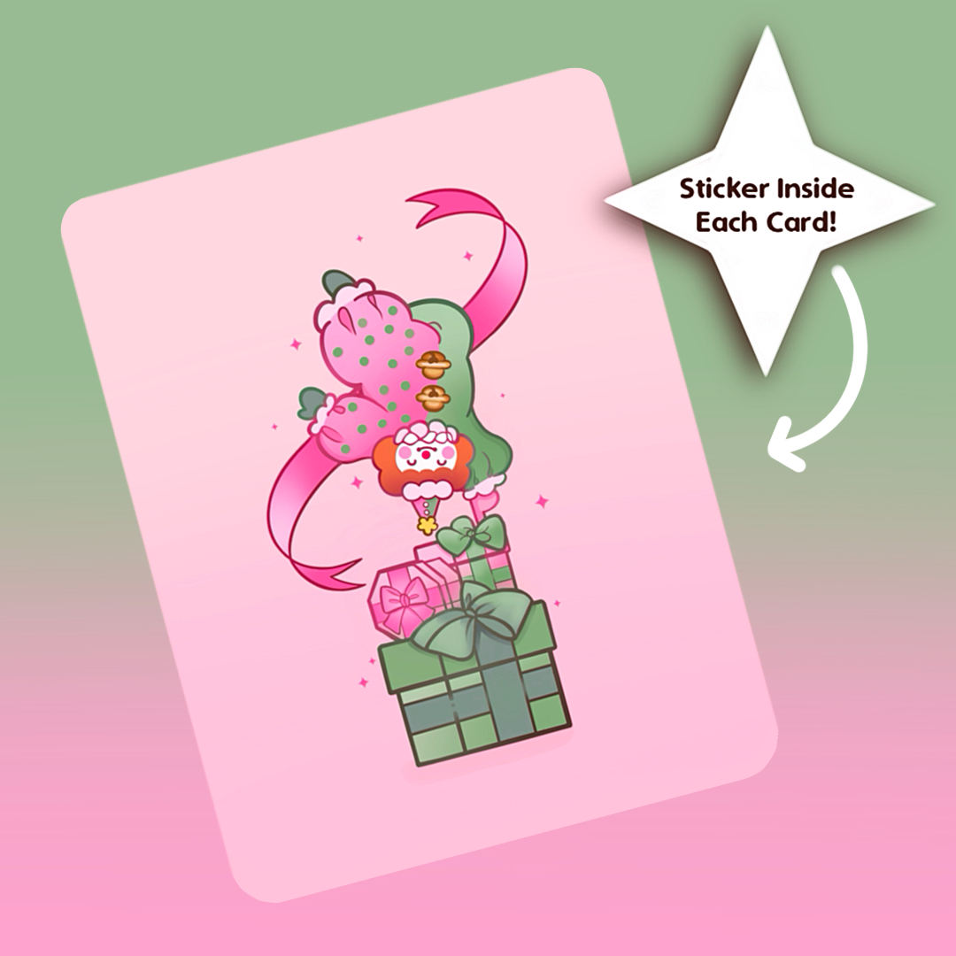 Jolly The Clown - Greeting Card - Seasons Greeting - Cute Greeting Card