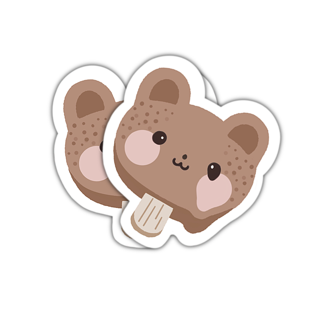 Ice Cream Bear Sticker