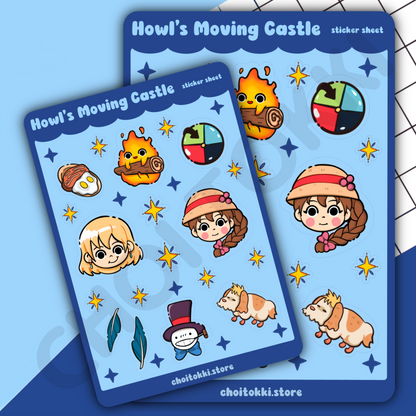 Howl’s Moving Castle Sticker Sheet