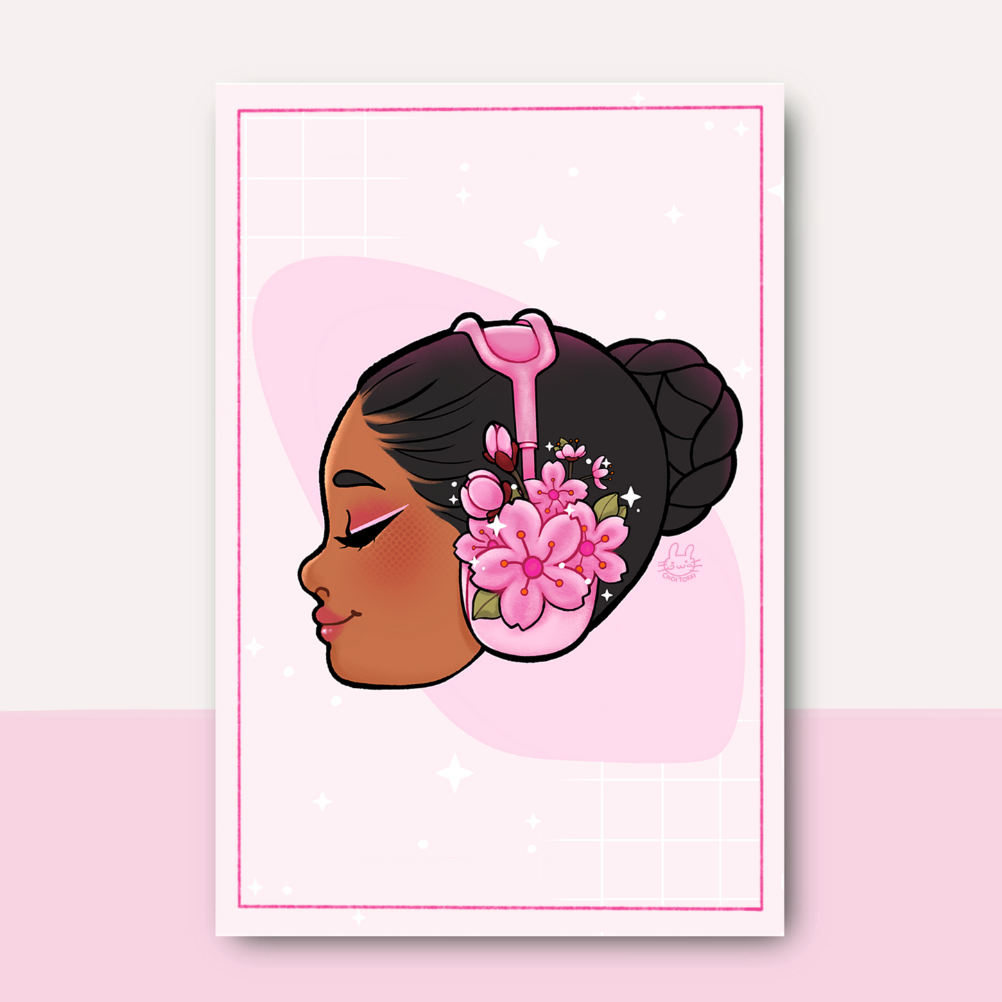 Cherry Blossom Girly 5x7 Print