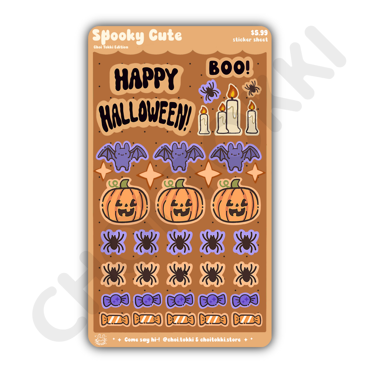 Spooky Cute Sticker Sheet