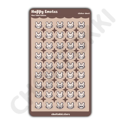 Happy Emotes Choi Tokki Edition Sticker Sheet