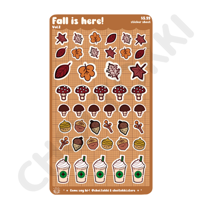 Fall Is Here Vol 2. Sticker Sheet