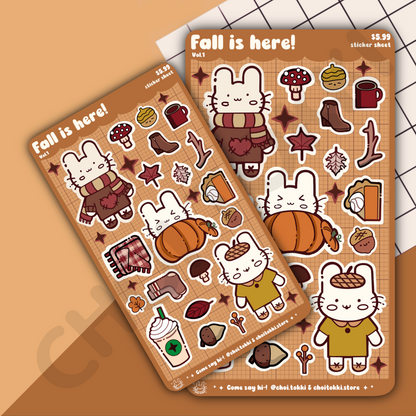 Fall Is Here Vol 1. Sticker Sheet