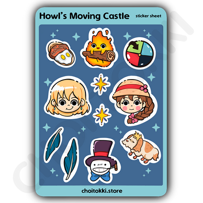 Howl’s Moving Castle Sticker Sheet