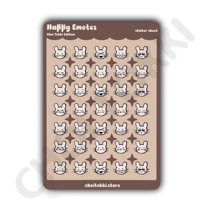 Happy Emoji Choi Tokki Edition Sticker Sheet