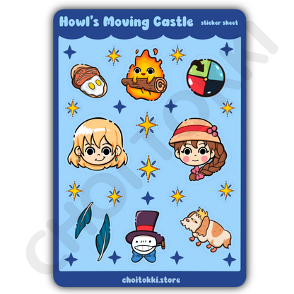 Howl’s Moving Castle Sticker Sheet