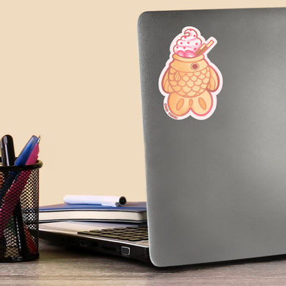 Taiyaki Strawberry Fish Sticker