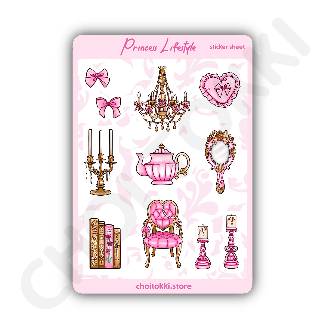 Princess Lifestyle Sticker Sheet