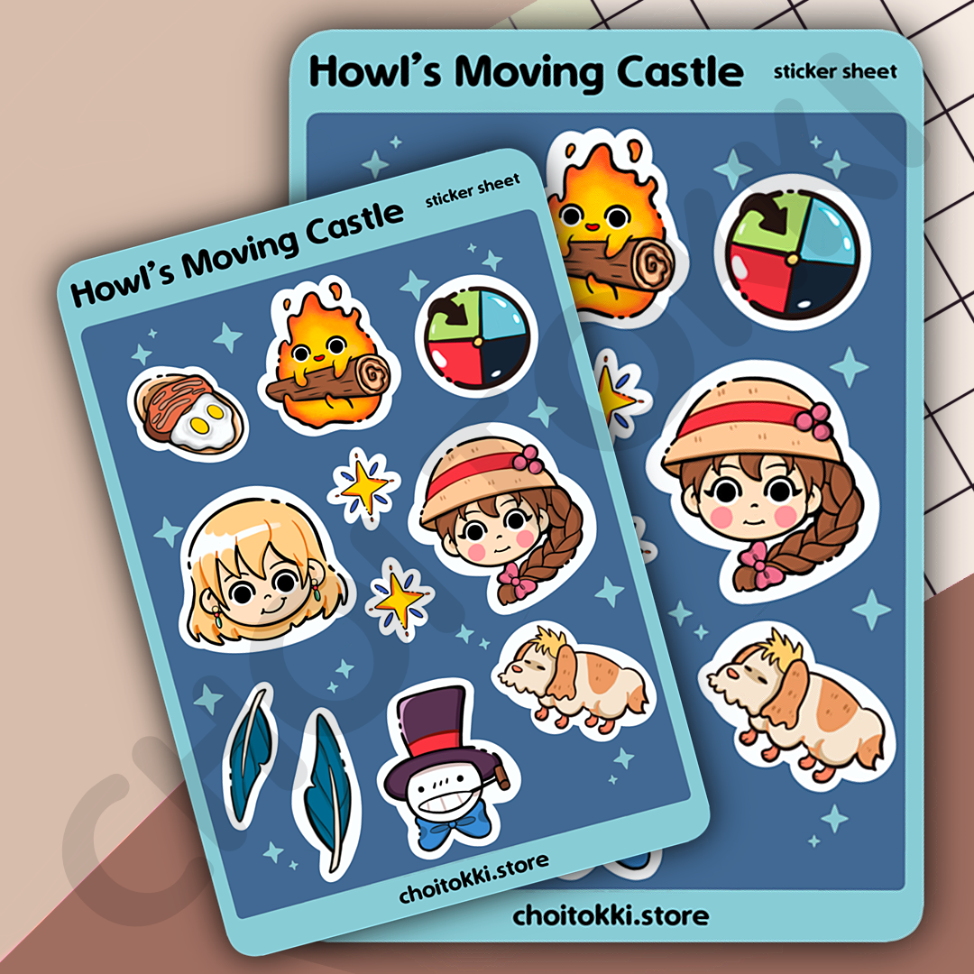 Howl’s Moving Castle Sticker Sheet