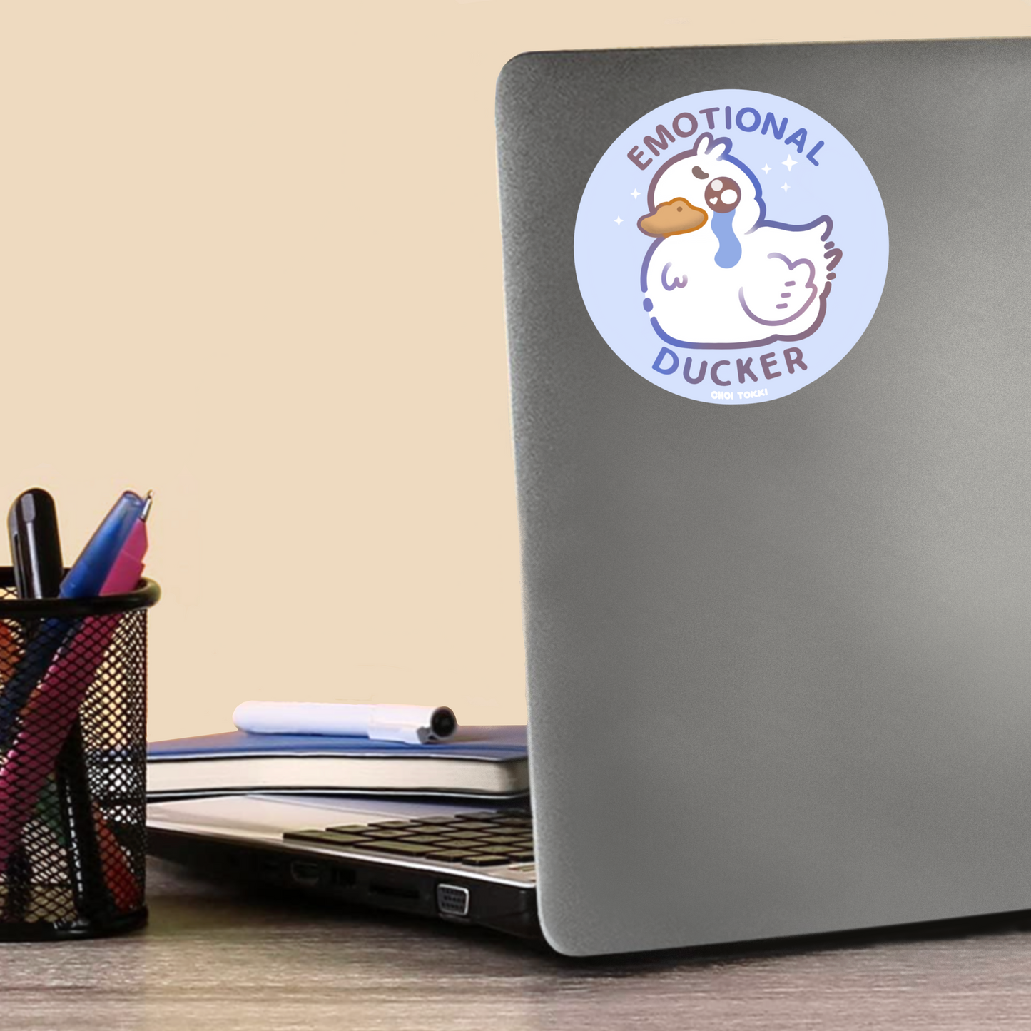 Emotional Ducker Sticker