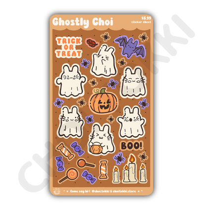 Ghostly Choi Sticker Sheet