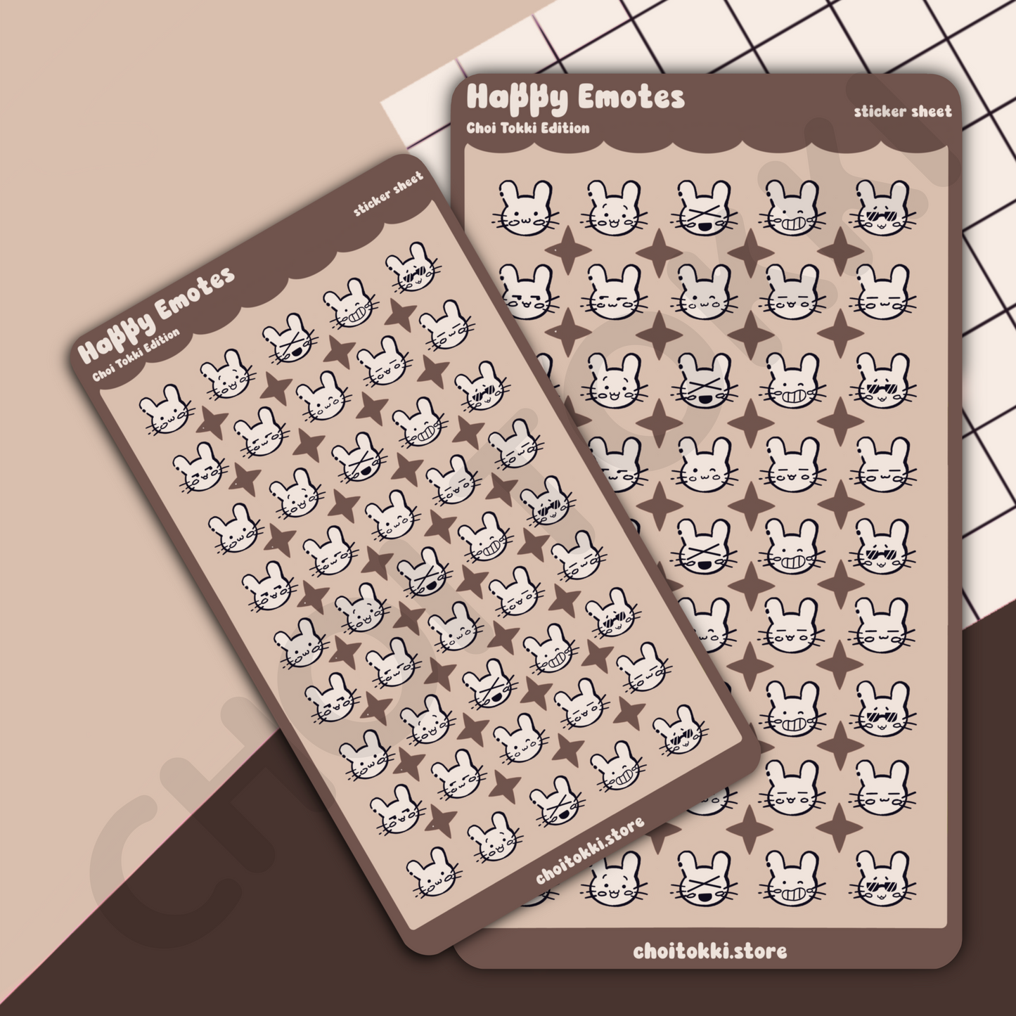 Happy Emotes Choi Tokki Edition Sticker Sheet