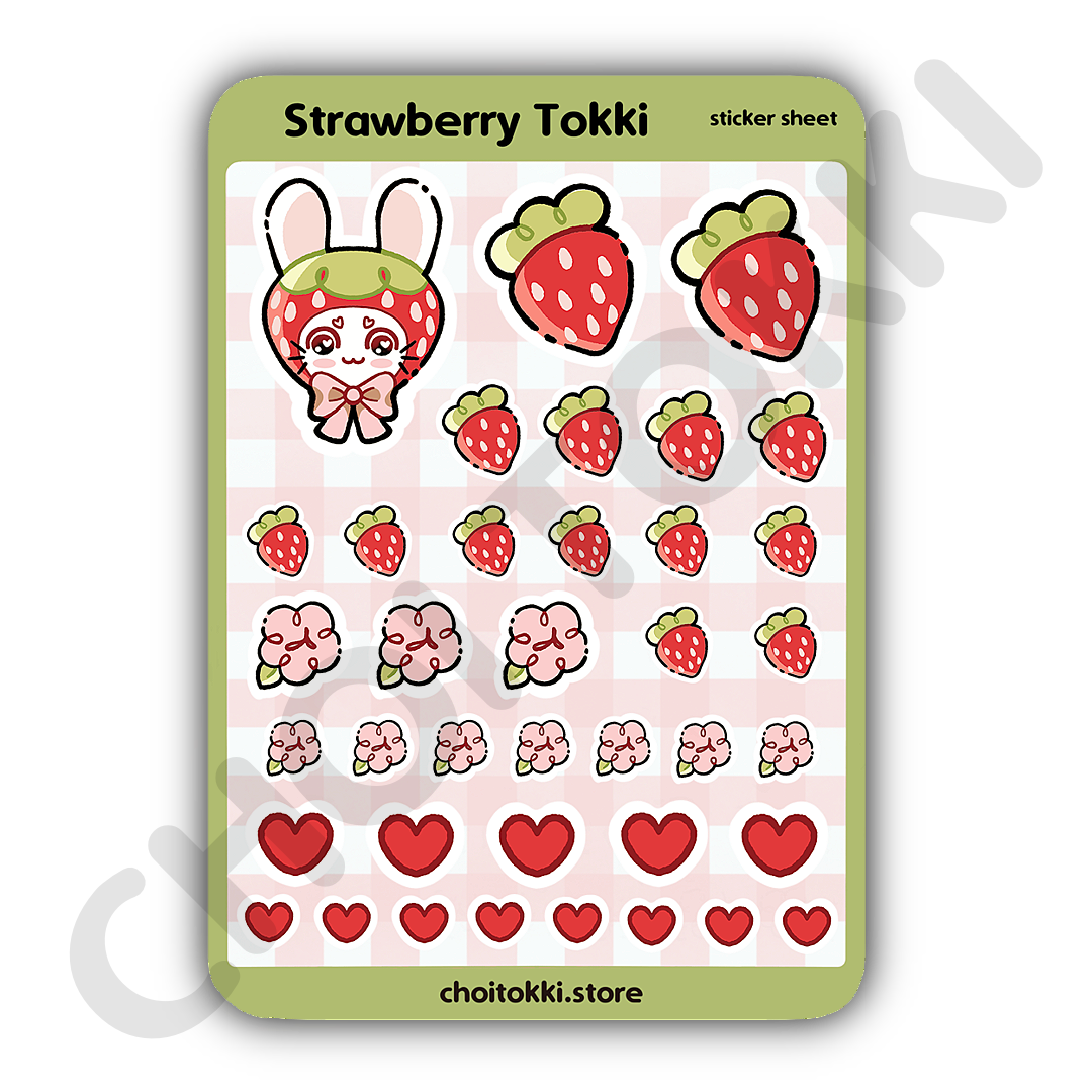 Strawberry Tokki Sticker Sheet