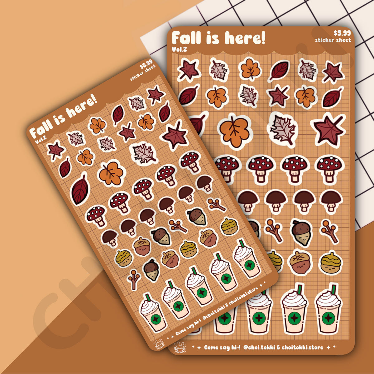 Fall Is Here Vol 2. Sticker Sheet