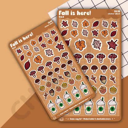 Fall Is Here Vol 2. Sticker Sheet