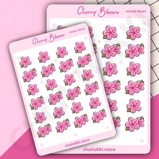 Cherry Blossoms Sticker Sheet