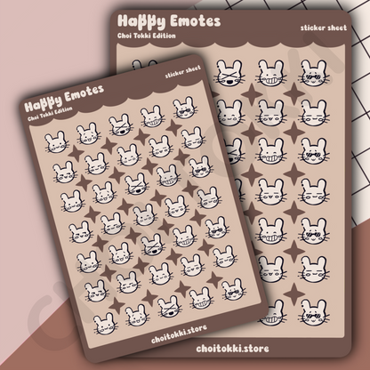 Happy Emoji Choi Tokki Edition Sticker Sheet