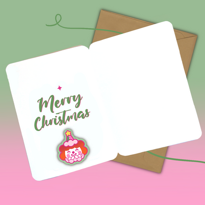 Jolly The Clown - Greeting Card - Seasons Greeting - Cute Greeting Card