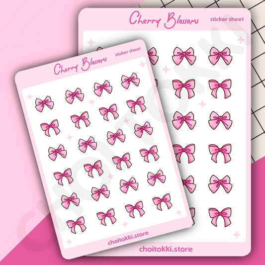 Princess Bows Sticker Sheet